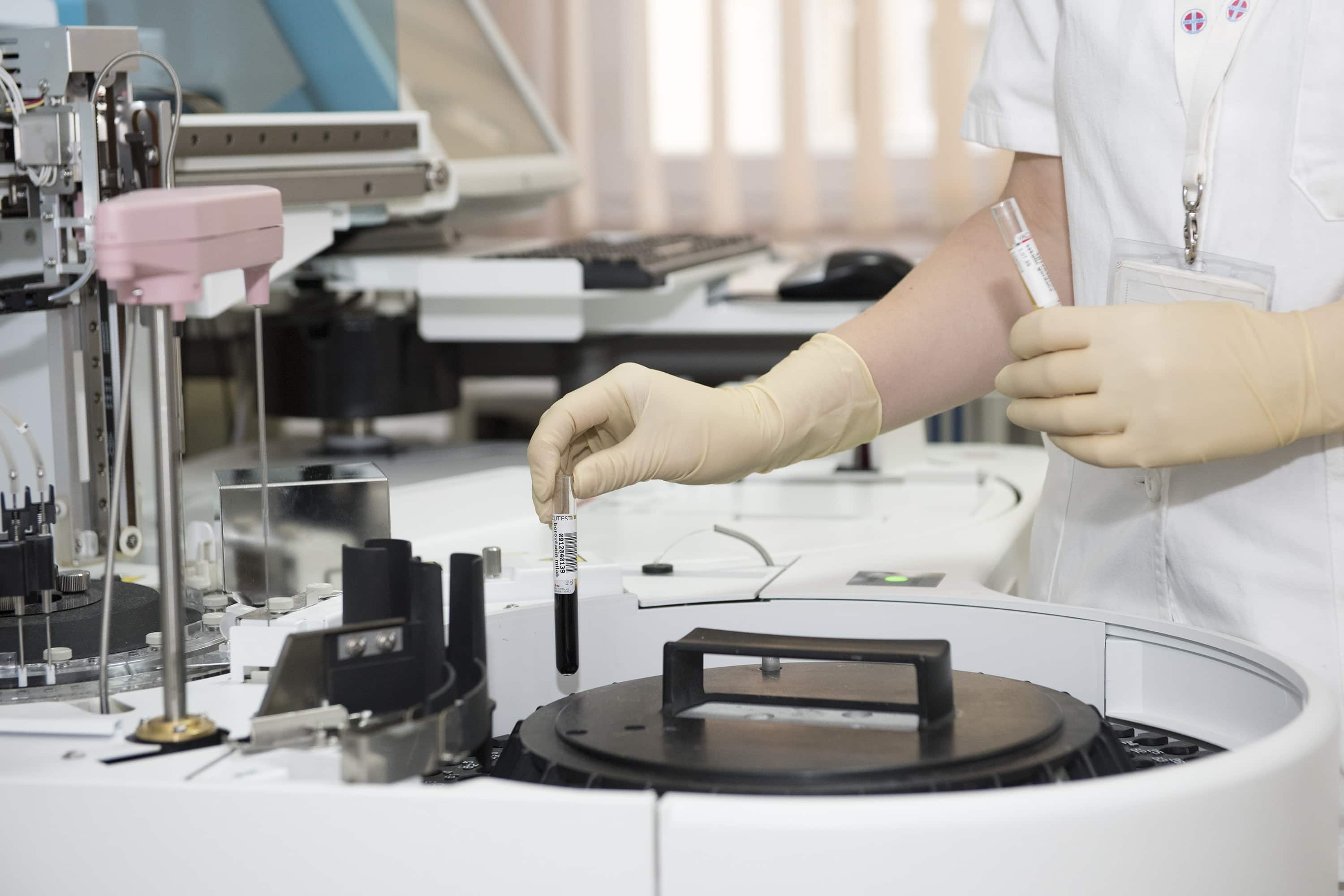 Lab tech creating products