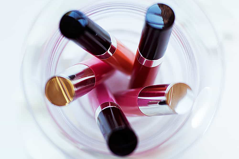 Various Lipsticks in Jar