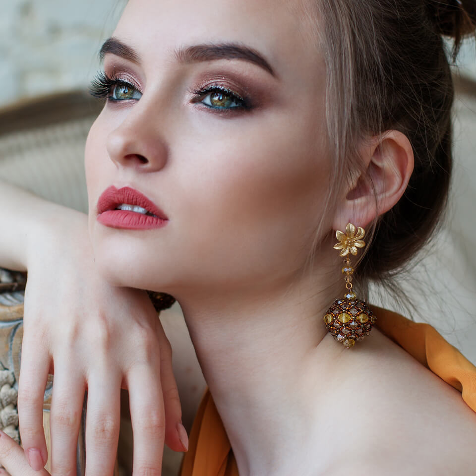 High Class Makeup Style on Girl - CBD in Beauty Products concept