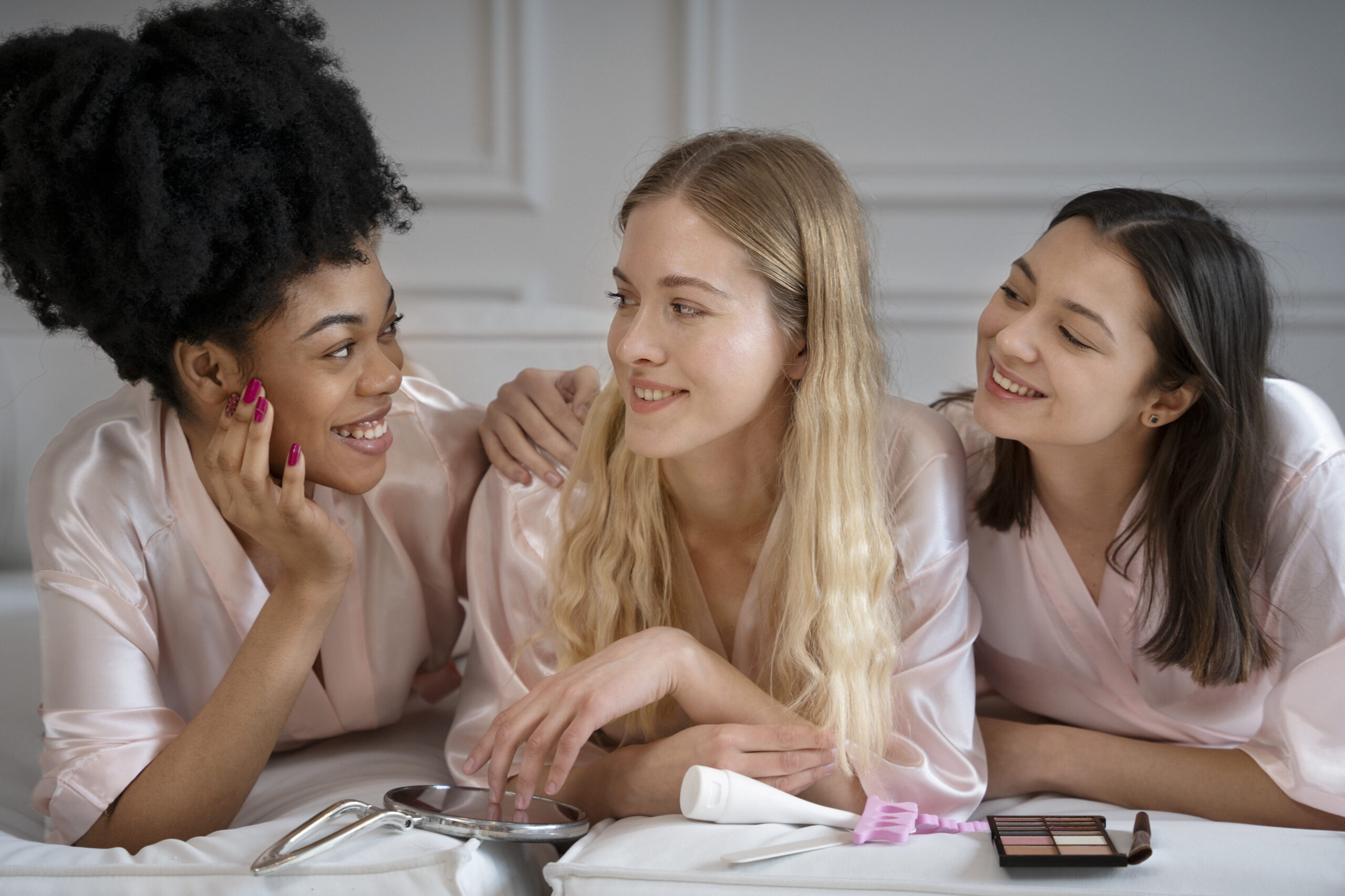 women using makeup - make makeup concept